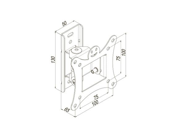 Наклонно-поворотное крепление для ТВ 13-28&quot; KSL WMB-3012T (WMB-3012T) | Зображення 6