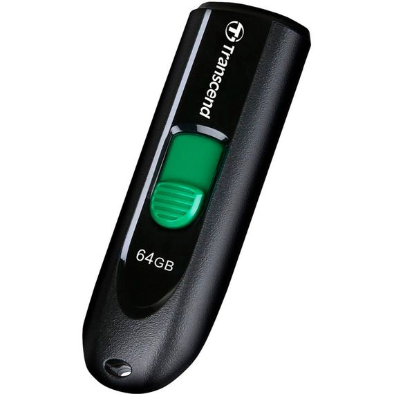 USB флеш накопичувач Transcend 64GB JetFlash 790C Black USB 3.1 Type-C (TS64GJF790C) | Зображення 1