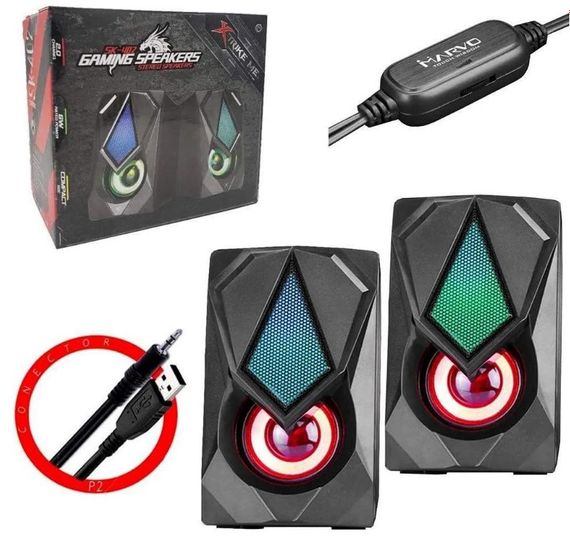 Колонки XTRIKE ME RGB Backlight SK-402 акустика для компьютера Черный | Зображення 1