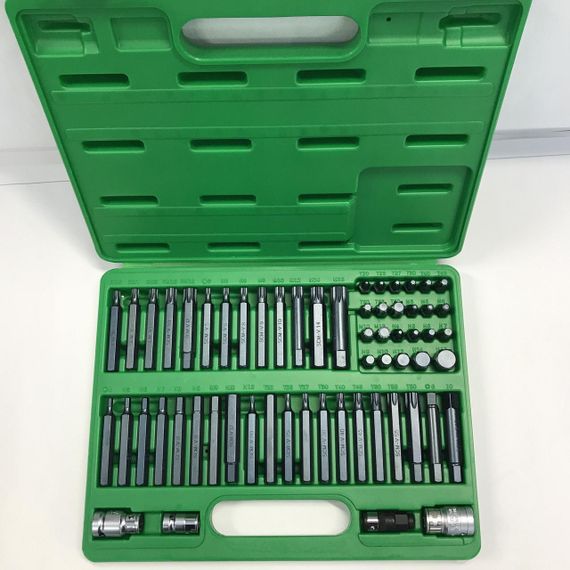 Набір біт TORX, HEX, SPLINE, RIBE, SQ 60шт TOPTUL GCAI6003 | Зображення 2