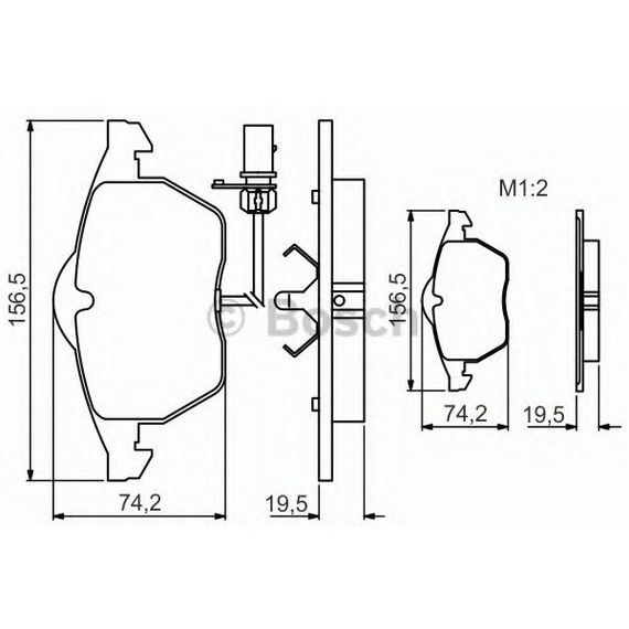 Гальмівні колодки Bosch дискові передні AUDI/VW A4/A6/S6/Passat'F '1.8-2.6">>05 0986495232