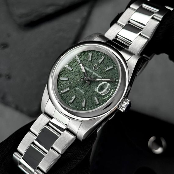 Чоловічий годинникPagani Design PD-1794M Silver-Green | Зображення 1