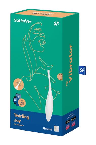 Вібратор-смарт із цілеспрямованою стимуляцією Satisfyer Twirling Joy, білий Sex Aura | Зображення 4