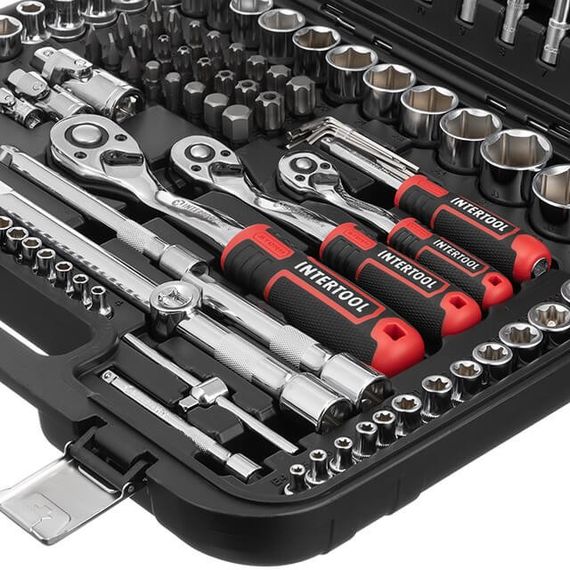 Набір інструментів 171 од., STORM, 1/2", 3/8", 1/4", Cr-V INTERTOOL ET-8171 | Зображення 5