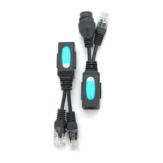 Splitter/Combiner RJ-45 POE Разветвитель сигнала 2 устройства одному кабелю | Зображення 3