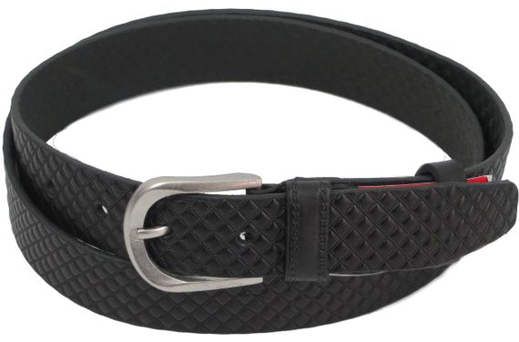 Чоловічий шкіряний ремінь під штани Skipper 1289-35 чорний | Зображення 1