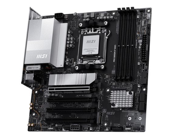 Материнcкая плата MSI PRO B850M-P WIFI sAM5 B850 4xDDR5 M.2 HDMI DP WiFi BT mATX 911-7E71-001 | Зображення 3
