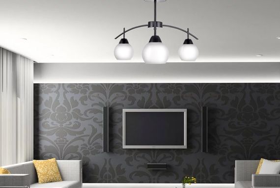 Люстра потолочная классическая в зал E27 60W BK (LK-562C/3) | Зображення 6