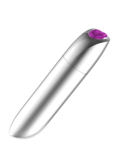 Міні-вібратор - Rechargeable Powerful Bullet Vibrator Silver | Зображення 2