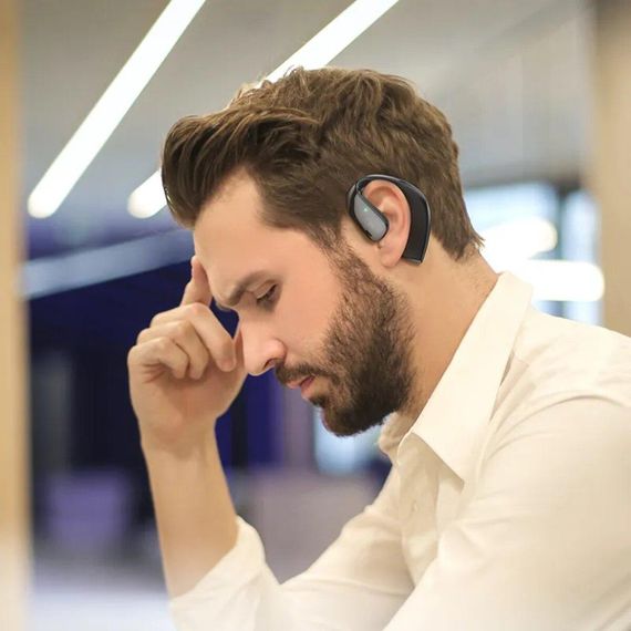 Бездротові навушники HOCO EQ4 Graceful true wireless BT headset Black | Зображення 1