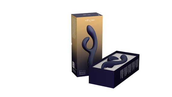 Смарт вібратор-кролик We-Vibe Nova Midnight Blue, ергономічний, регульований кут нахилу стовбура | Зображення 6