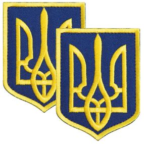 Шеврон IDEIA 87522 Україна 6*8  Габардин Синій