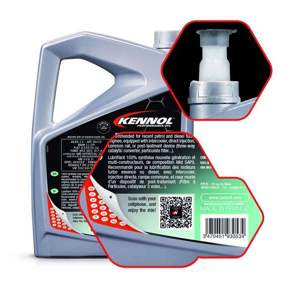 Олива моторна KENNOL ECOLOGY 5W40 C3 (5 л), KENNOL (193053) | Зображення 1