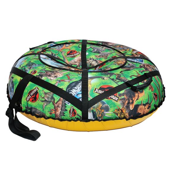 Тюбінг для катання по снігу 100 см "динозаври" (Оксфорд, ПВХ) санки ватрушка | Зображення 1