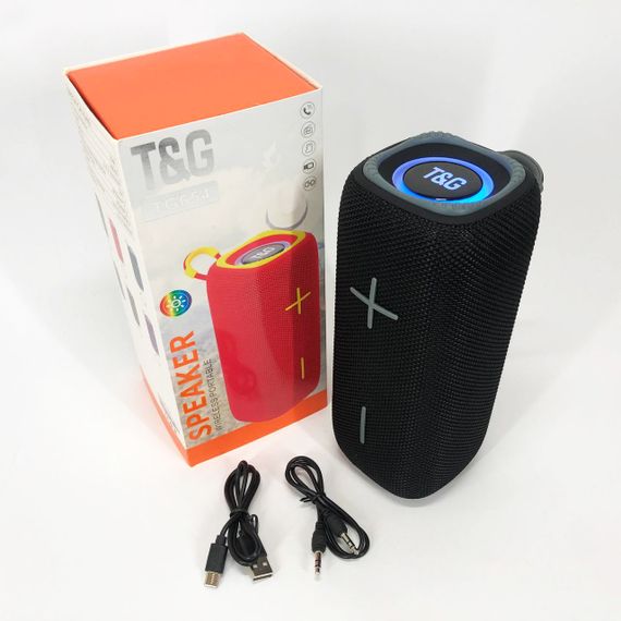 Портативна Bluetooth колонка TG654 8W з підсвічуванням. RF-929 Колір: чорний | Зображення 7