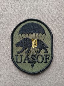 Шеврон ССО UASOF (силы специальных операций) ЗСУ (олива)