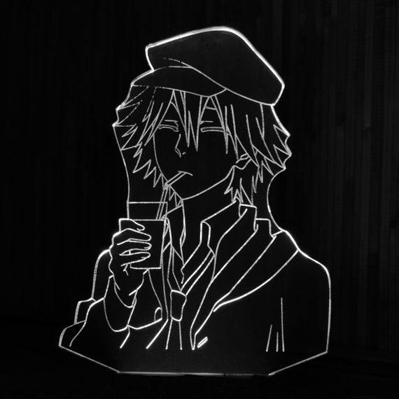 Акриловий світильник-нічник Рампо Едогава білий tty-n001623