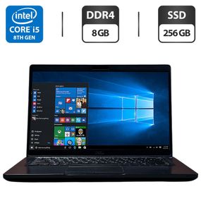 Ультрабук Б-клас Dell Latitude 5400 / 14" (1920x1080) IPS / Intel Core i5-8365U (4 (8) ядра по 1.6 - 4.1 GHz) / 8 GB DDR4 / 256 GB SSD / Intel UHD Graphics / WebCam б/в