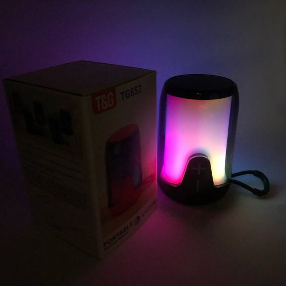 Блютуз колонка с подсветкой TG652, Колонка для вечеринки, Bluetooth колонка для QC-329 хорошей музыки | Зображення 7