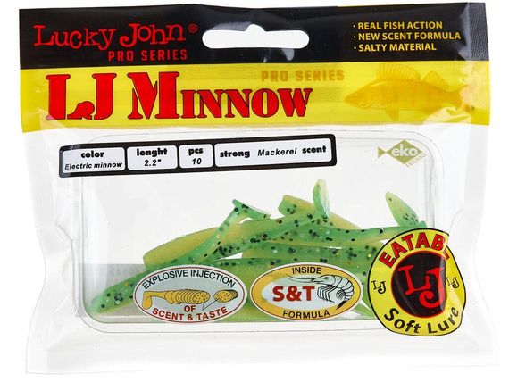 Виброхвосты 2,2" LJ Лаки Джон MINNOW 142-Т18 | Зображення 1
