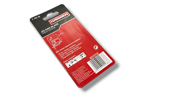 Пилочне полотно HAISSER для електролобзика T 101 B - н-р 5 шт, 75 мм, м"яка деревина, столярна плита, ДСП, ДВП, матеріали на | Зображення 1