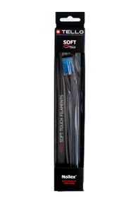 Зубна щітка Tello 4920 Soft Black, d 0.12mm, синій