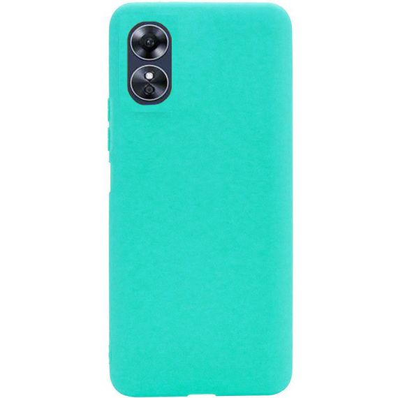 Чохол Candy Silicone для Oppo A17 / A17K колір Бірюзовий