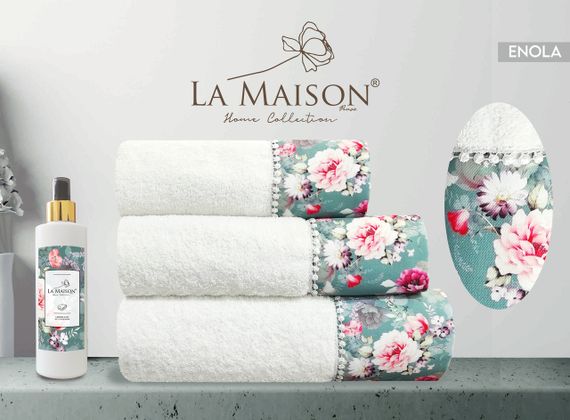 Подарочный набор полотенец La Maison, 3 шт. с ароматом  Enola