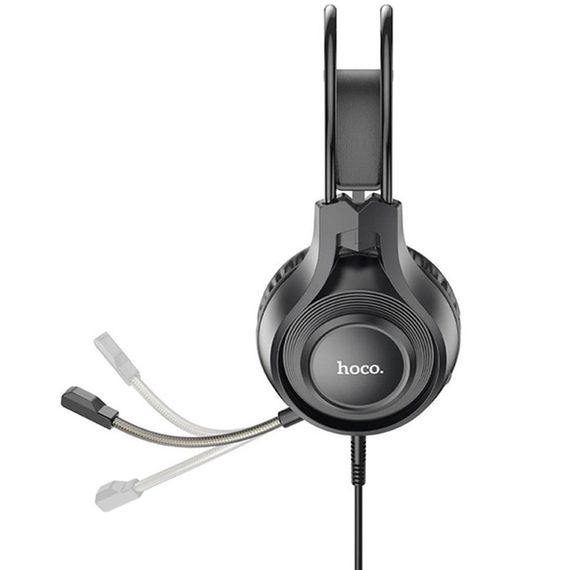 Накладні навушники Hoco W106 Tiger (3.5mm+3.5mm/1.8m) Black | Зображення 2