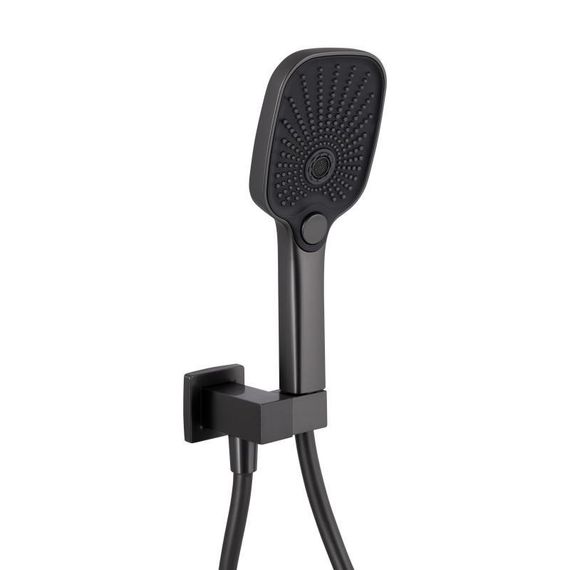 Душова система універсальна Qtap Gemini прихованого монтажу на три споживача QTGEM114GMB45704 Gunmetal Black PVD | Зображення 5