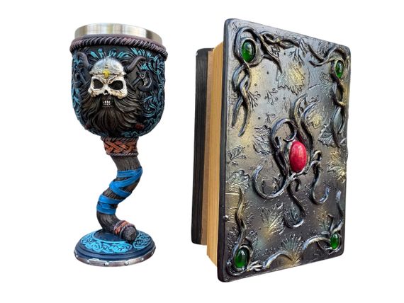 Подарунковий набір Келих 3D Молот Тора Вікінг і Блокнот 3D «Лісовий Гримуар Лиси» | Зображення 1