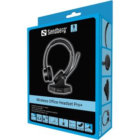 Гарнітура Sandberg Wireless Office Headset Pro+, Bluetooth, Black