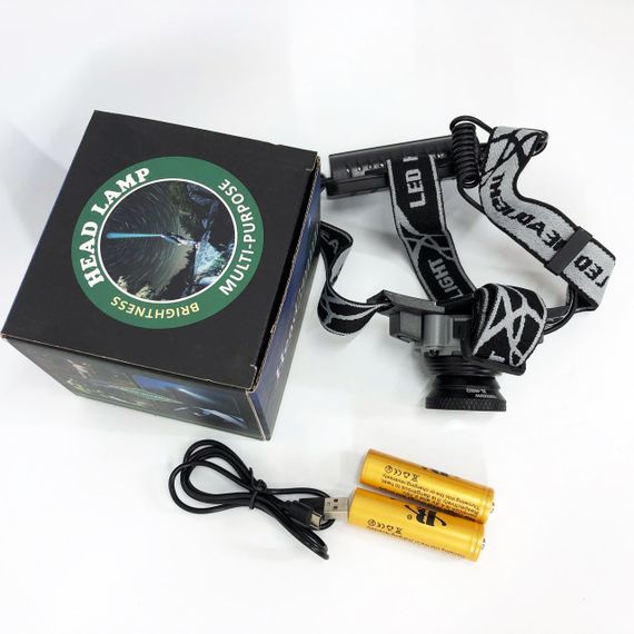 Мощный фонарь для ночной рыбалки BL-W002, Налобный аккумуляторный фонарь на голову RH-25 | Зображення 8