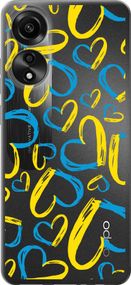 Чехол на Oppo A78 4G Сердца UA "5292u-3142-17620"