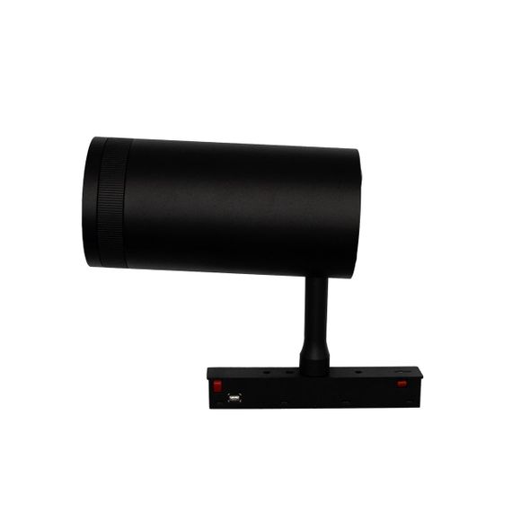 Магнітний трековий світильник PROLUM M20 (20W; DC48V; Zoom; Чорний) SERIES "TR"; Білий 4000К | Зображення 5