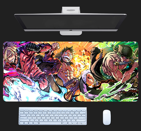 Ігрова поверхня для мишки з Аніме принтом "Ван Піс / One piece" Монкі Д. Луффі 800*300*3 мм 0126