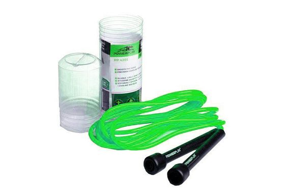 Скакалка PowerPlay 4201 Basic Jump Rope Зелена (2,8m.) | Зображення 1