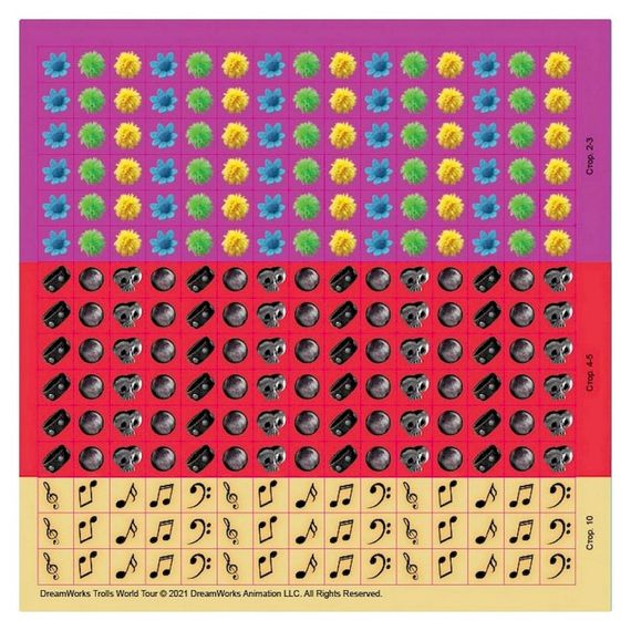 Лабиринты с наклейками "Музыка объединяет" Тролли 1249011, 450 наклеек | Зображення 1