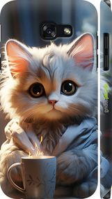 Чохол на Samsung Galaxy A5 (2017) Білий кіт "5646m-444-2448"