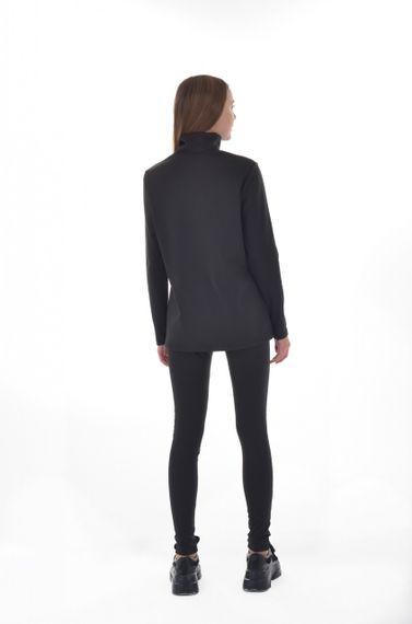 Спортивные леггинсы 4Profi утепленные на флисе черные дайвинг размер XL 22900 | Зображення 4