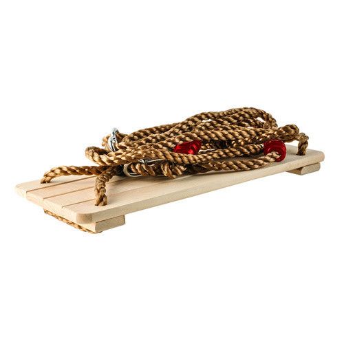 Детские садовые качели KRUZZEL на канатах, для дома и сада, деревянное сиденье | Зображення 4