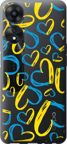 Чехол на Oppo A78 5G Сердца UA "5292u-3169-17620"