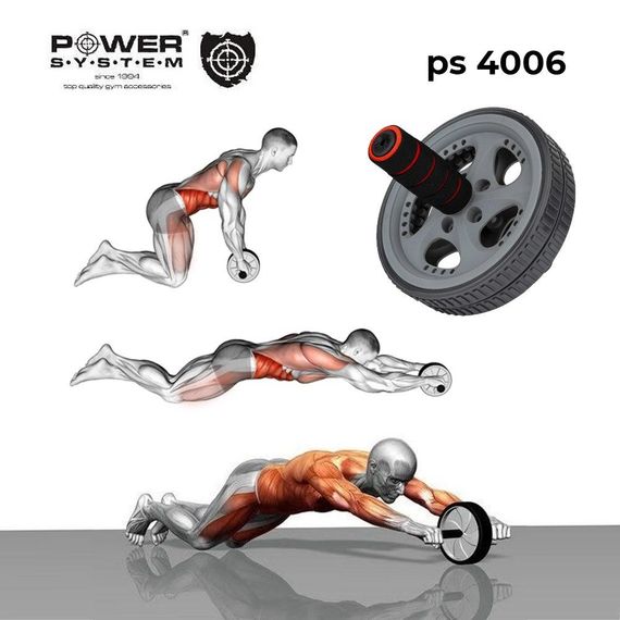 Колесо для преса Power System PS-4006 Power Ab Wheel Grey/Black | Зображення 5