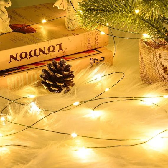 Гірлянда з зеленим проводом з таймером і пультом дистанційного керування 50м 6Вт 220V+USB GREEN LINE (47682-10142_899) | Зображення 4