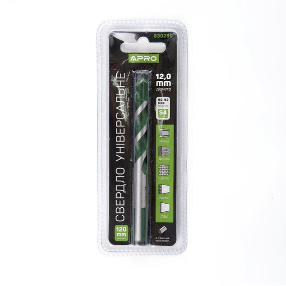 Свердло універсальне 12*120 мм APRO 8302901 | Зображення 3