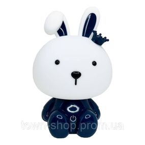 Ночник детский "Зайка с короной" MGZ-1405(Blue) сетевой, питание от USB