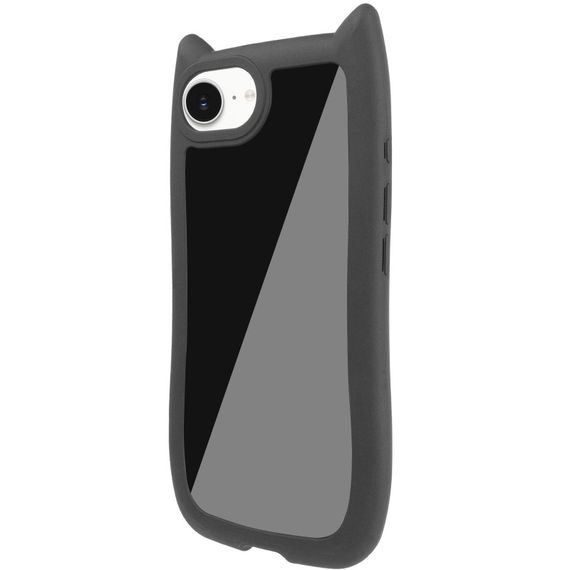 Чохол TPU GETMAN Cat with straps для Apple iPhone 16e (6.1") Black | Зображення 1