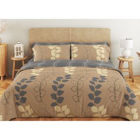 Постільна білизна євро ТЕП Soft dreams Grey Leaf 2-03859-25850 200х215 см
