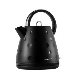Електрочайник Sokany SK1033B 1.7 літра безшумний 1850 Вт Чорний