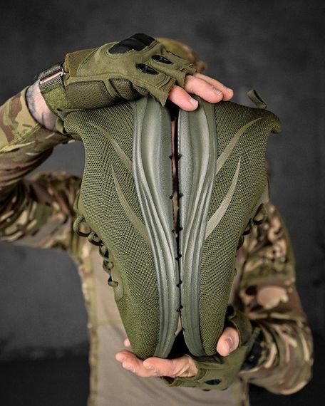 Літні міські кросівки М171-3 олива ДЛ63960 | Зображення 5